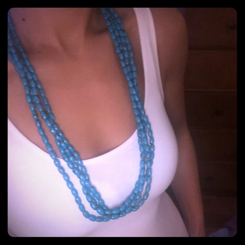 Beaded turquoise necklace